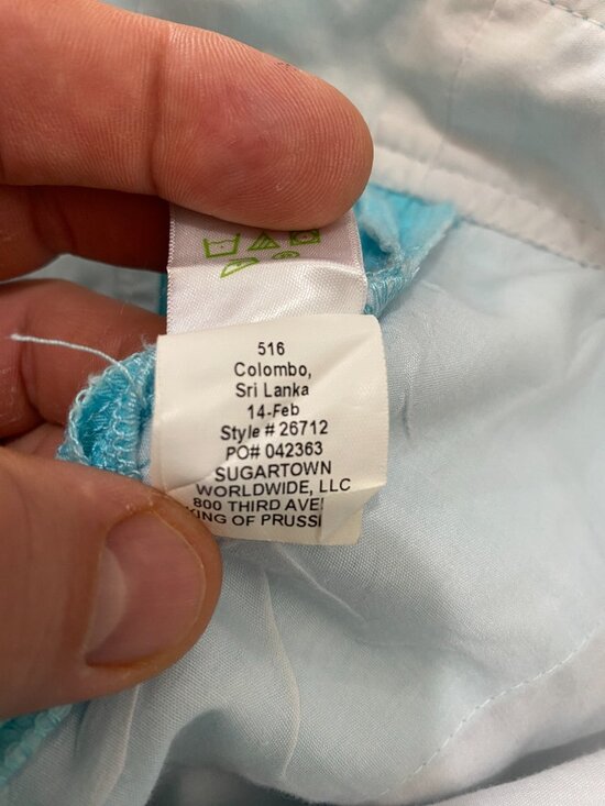 Lilly Pulitzer Aqua Cotton Shorts Size 4 Classic Preppy Summer Casual - Picture 7 of 7